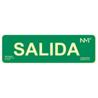 SEÑAL "SALIDA" HOMOLOGADA 300X105MM POLIPROPILENO FOTOLUMINISCENTE ARCHIVO2000 6170-22H VE (Espera 4 dias)